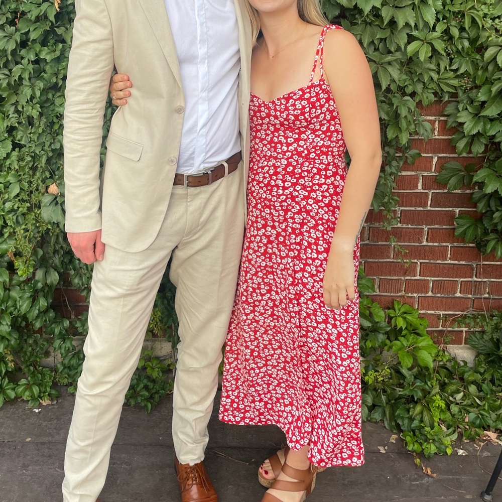 Park and Fifth red and white floral dress